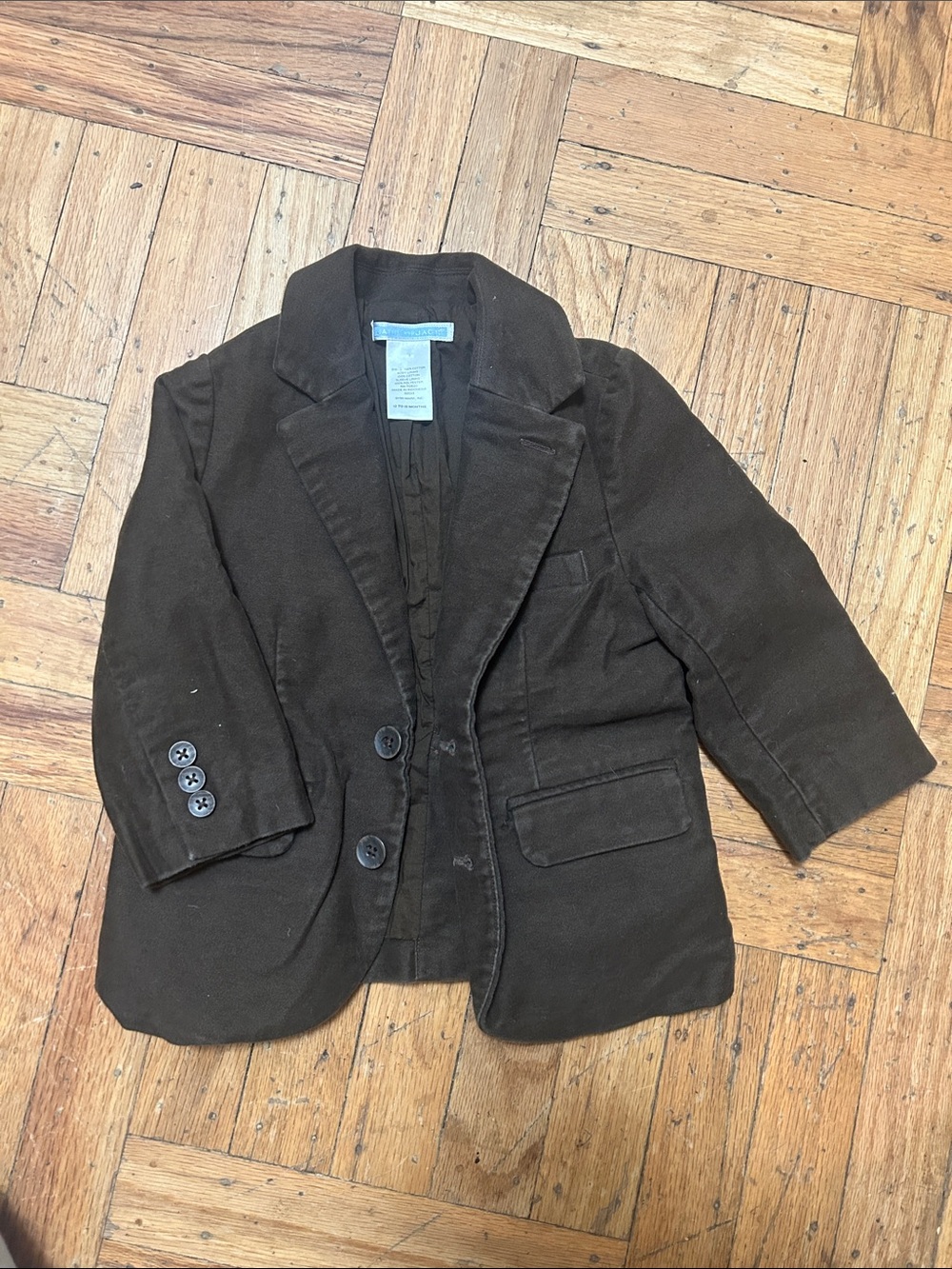 Janie and Jack Dark Brown Boys Blazer